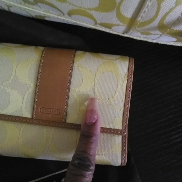 Gently used Coach handbag with wallet. - Picture 2 of 9